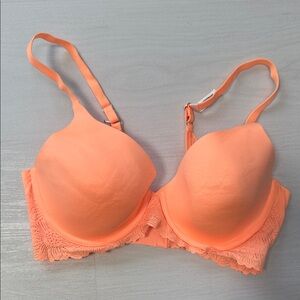 Aerie Vibrant Orange Lace Bra